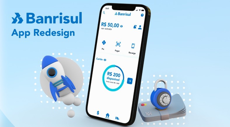 Capa do case Banrisul - App Redesign