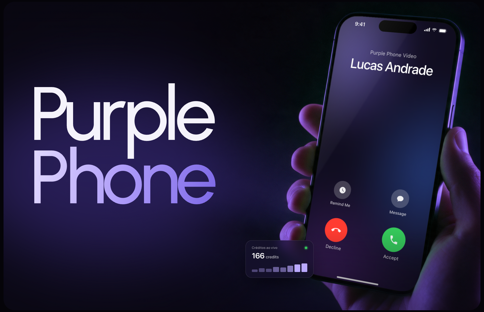 Capa do case Purple Phone